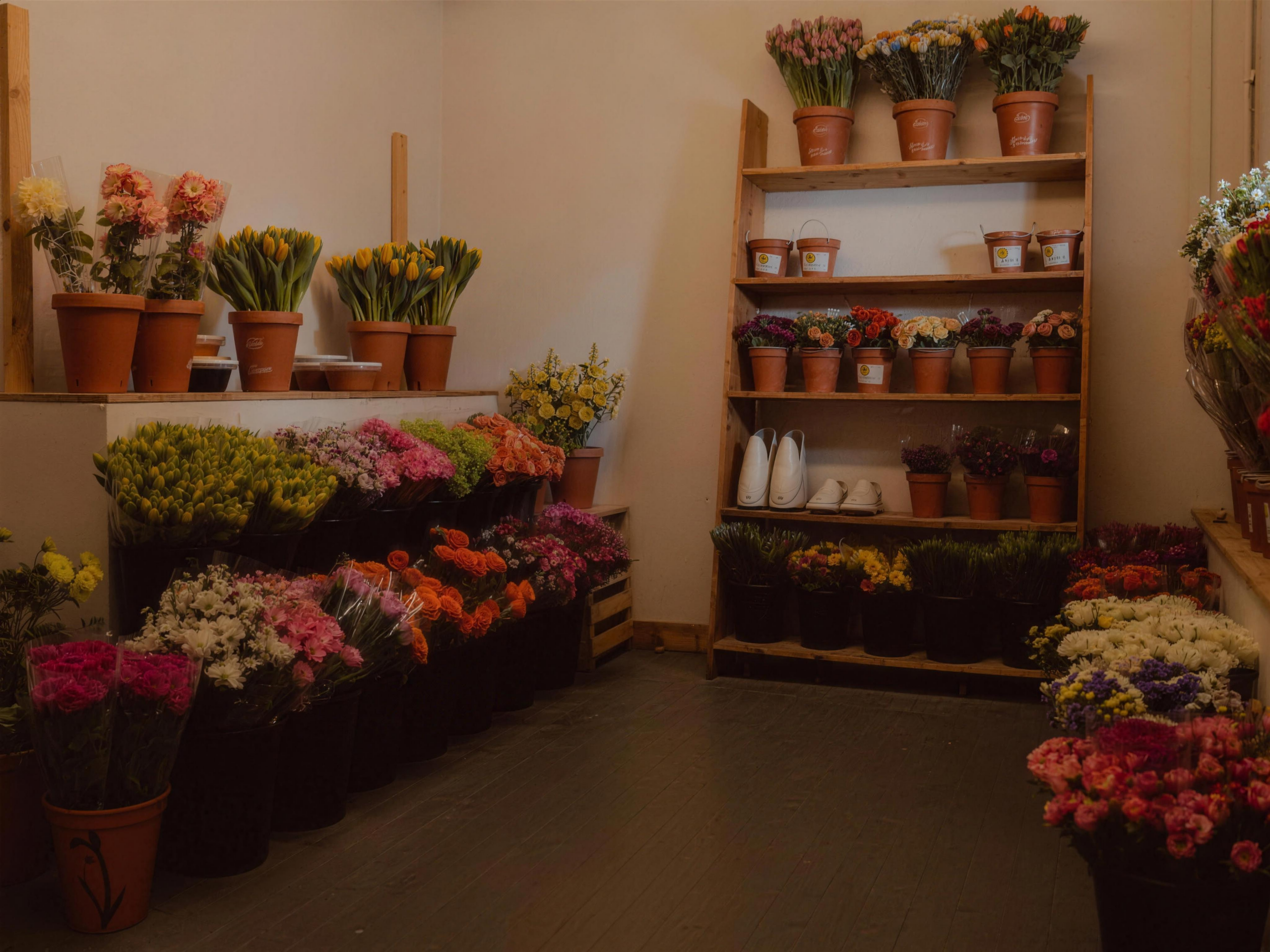 Interieur van Bloemenshop Scheelings